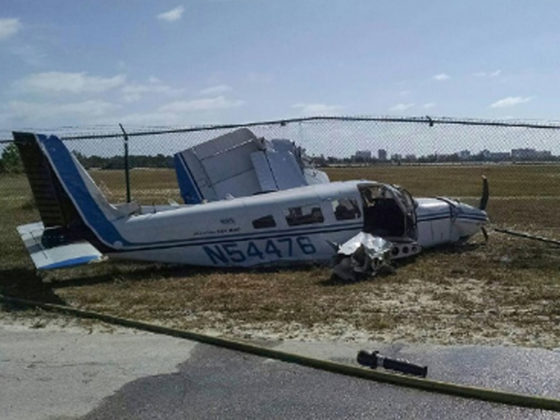 Accidente de avión 560x420
