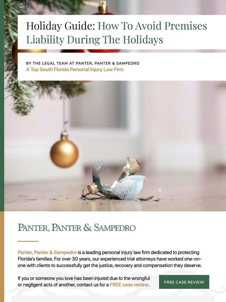 Panter Panter Sampedro Holiday Guide How To Avoid Premises Liability During The Holidays