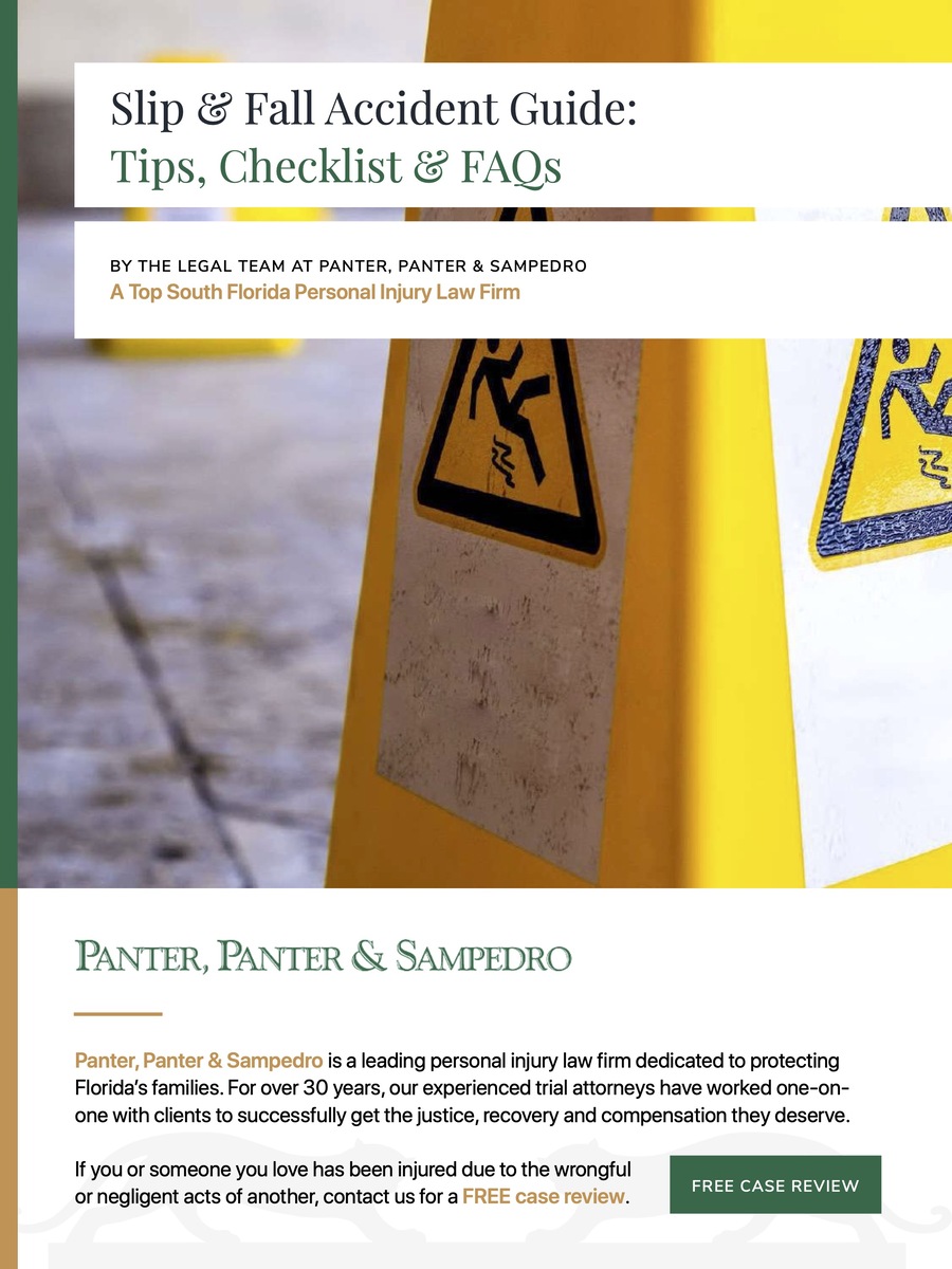 Panter Panter Sampedro Slip Fall Accident Guide Tips Checklist FAQs